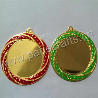 Gold Blank Medal With Enamel