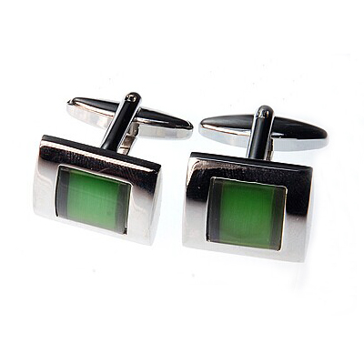 Mens Stone Metal Cufflinks
