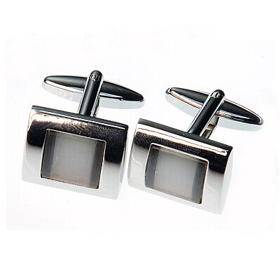 Mens Stone Metal Cufflinks