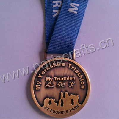 Custom Antique Bronze Medals 
