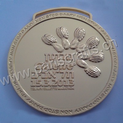 Gold Silver Bronze Engraving Medals With Embossed Logo