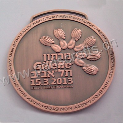Gold Silver Bronze Engraving Medals With Embossed Logo
