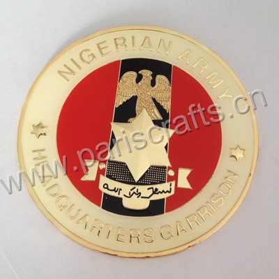 Metal Souvenir Round Military Medallion