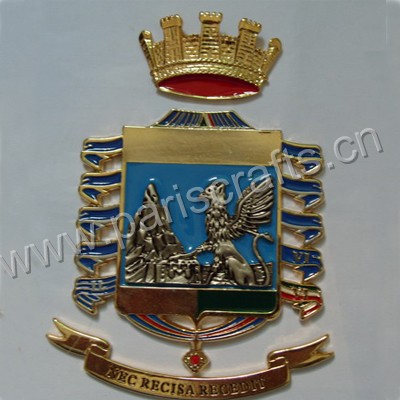 Custom Metal Award Medallion With Enamel 
