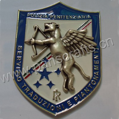 Custom 3D Metal Painted Military Medals For Shield