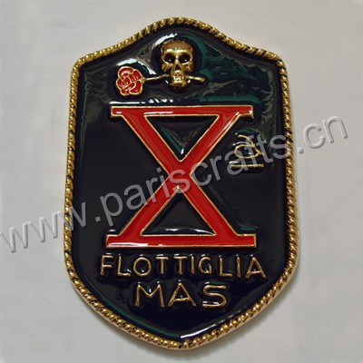 Custom 3D Metal Painted Military Medals For Shield