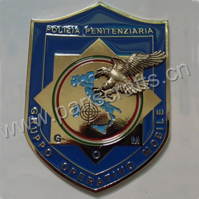 Custom 3D Metal Painted Military Medals For Shield