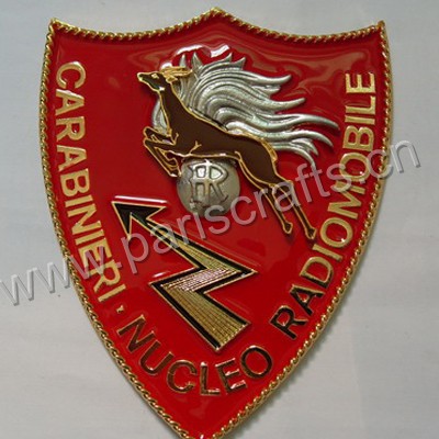 Custom 3D Metal Painted Military Medals For Shield