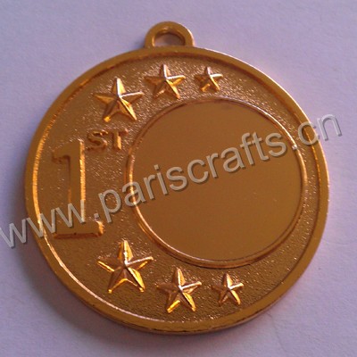 Gold Silver Bronze Blank Medals With Numbers