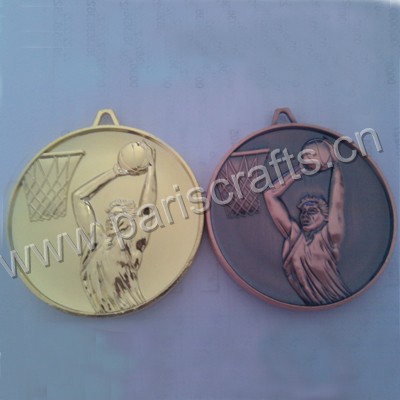 Cheap 3D Zinc Alloy Sport Basketball Medal