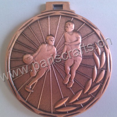 Cheap 3D Zinc Alloy Sport Basketball Medal