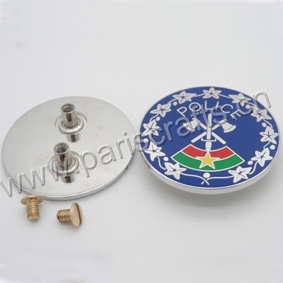 Hard Enamel Police Lapel Pins Cap Badge
