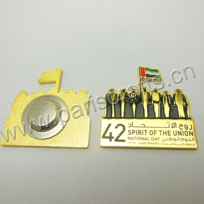 Enamel Lapel Pin Badge For UAE National Day 